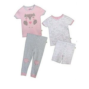 Duck Duck Goose Owl 4-Piece Pajama Set